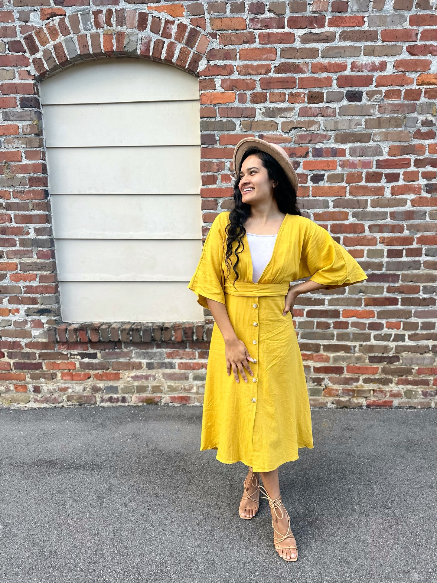 Charli Dress - Mustard/ FINAL SALE